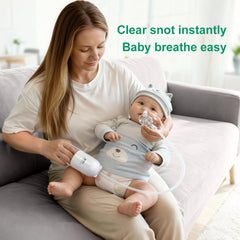Baby Futur nasal aspirator quiet design for peaceful nose care at bedtime.
