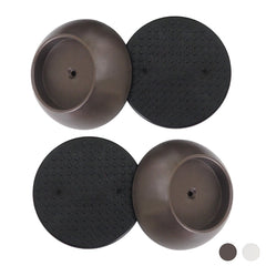 Baby Gate Guru bronze wall protector close-up with non-slip backing cushions walls during gate use