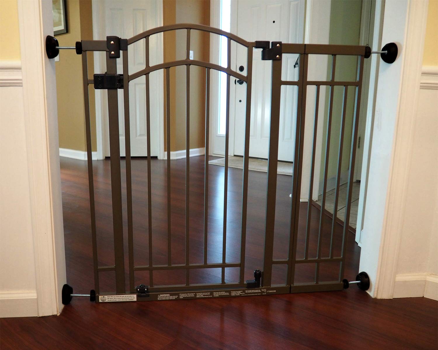 Baby Gate Guru 1.625-inch inner diameter wall protector fits standard gate rods for secure fit.