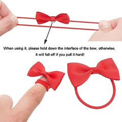 Two yellow 2 inch baby girls hair bows paired for everyday wear and outfits