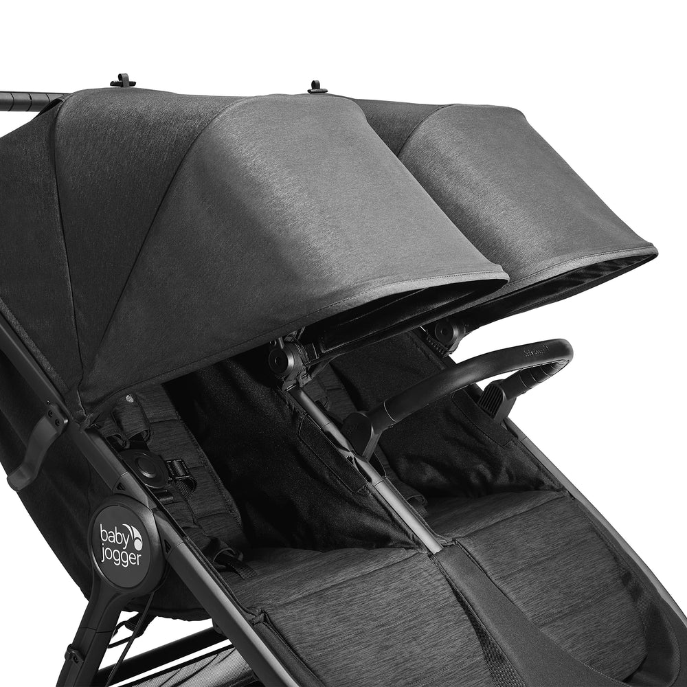 Baby Jogger Belly Bar Black on City Mini 2 Double enabling comfortable holds
