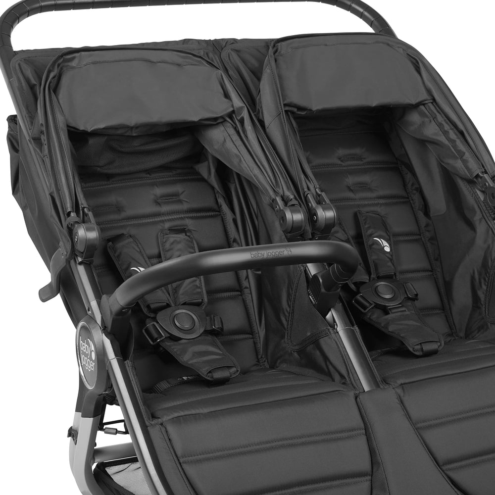 Baby Jogger Belly Bar Black side view showing easy attachment