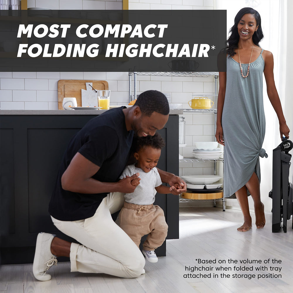 Baby Jogger City Bistro High Chair two-step fold for quick setup and storage.