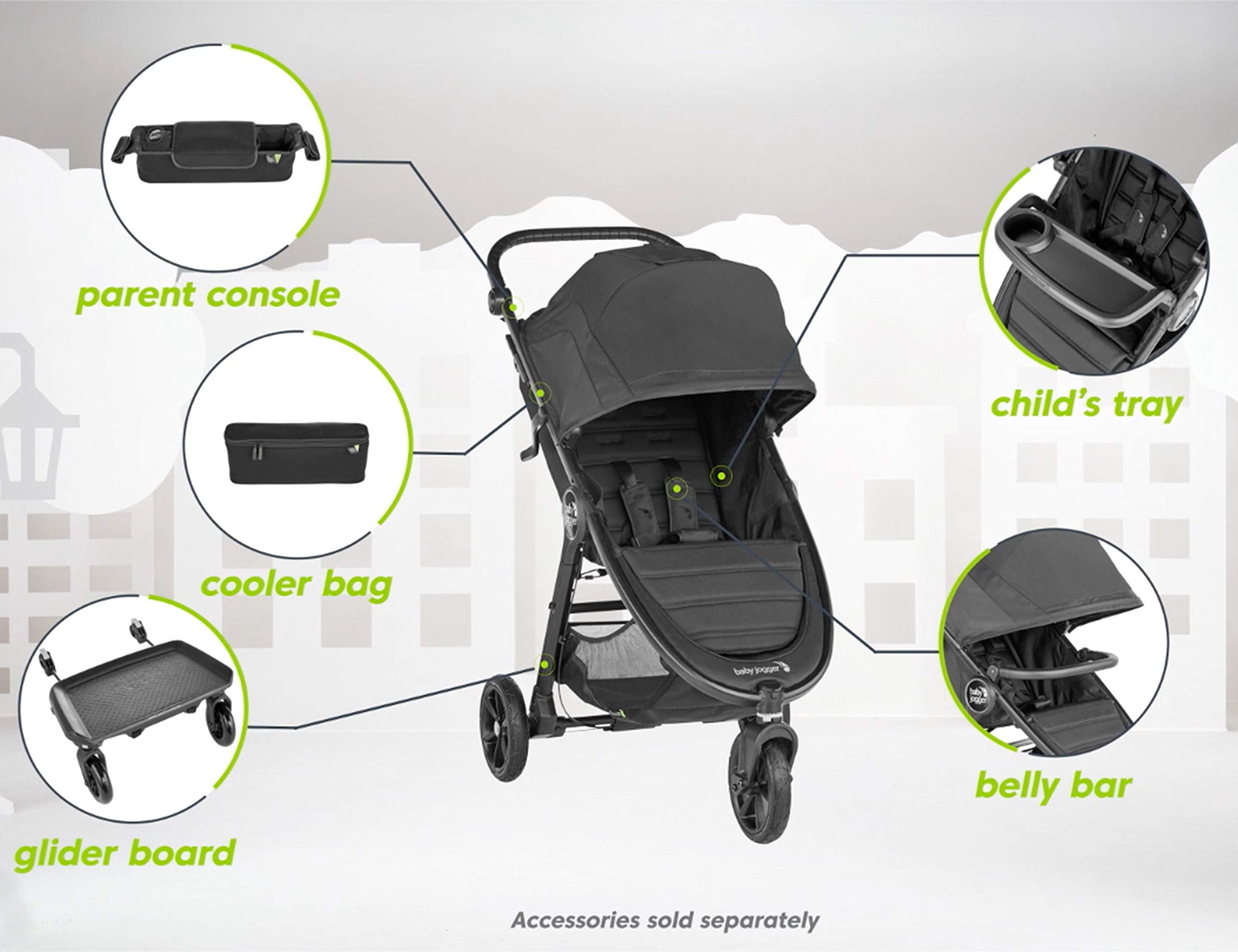 Baby Jogger City Mini-2 with adapter attached to Chicco seat for transitions.