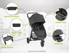 Baby Jogger City Mini-2 with adapter attached to Chicco seat for transitions.