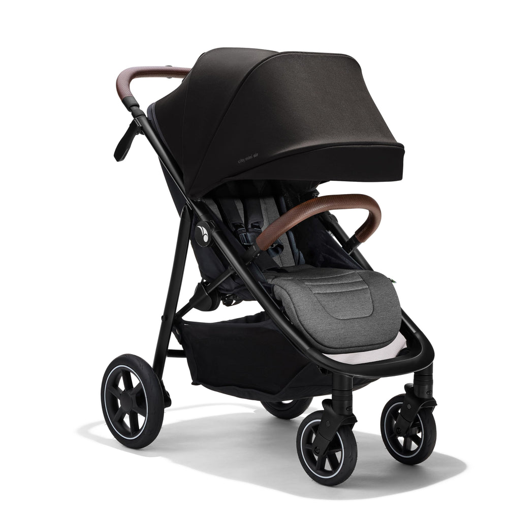 Baby Jogger City Mini Air stroller with all-terrain tires for versatile daily rides.