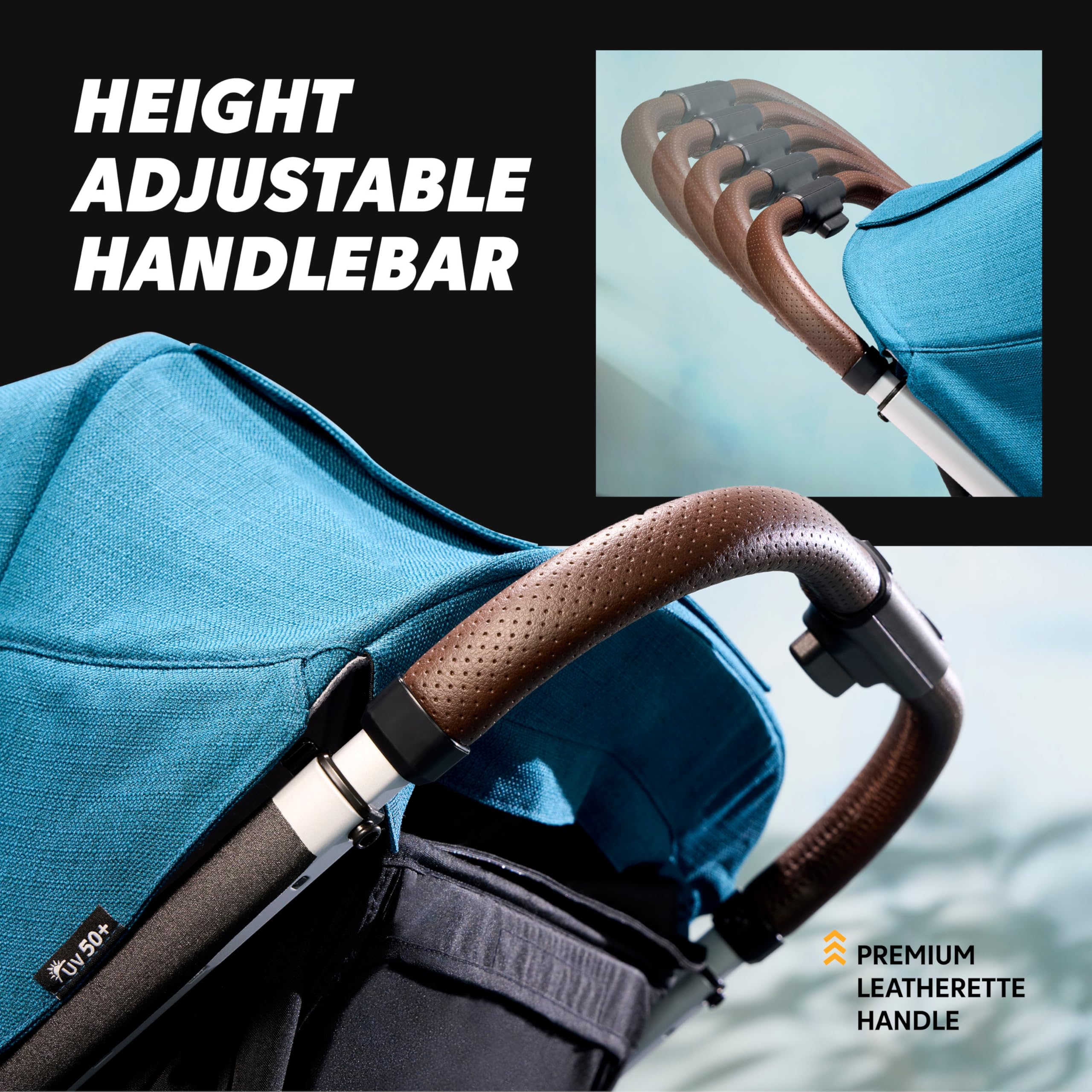 Baby Jogger City Mini GT3 magnetic buckle simplifies in and out.