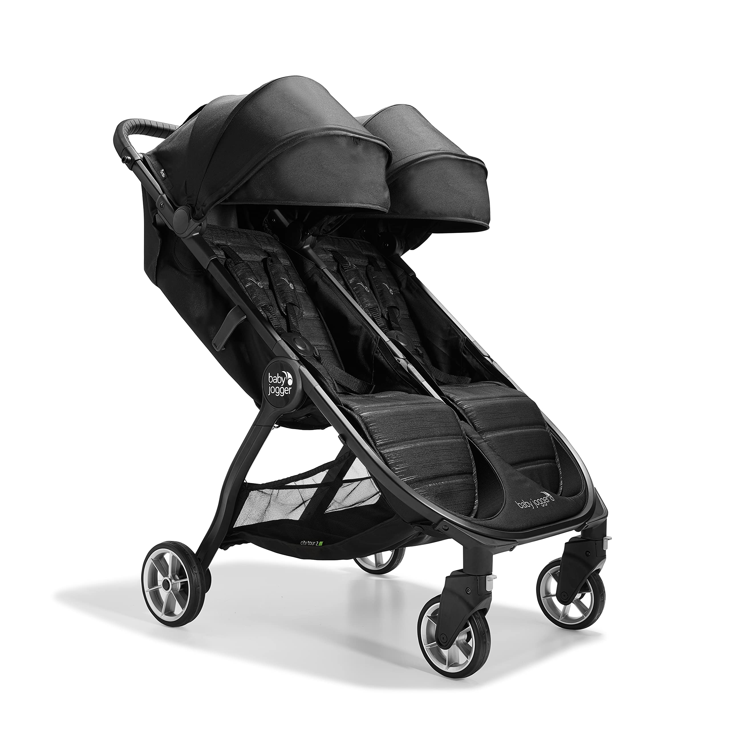 Baby Jogger City Tour 2 Double folded close-up for easy storage and transport