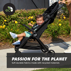 Baby Jogger City Tour 2 Eco Black one-step fold for quick packing.