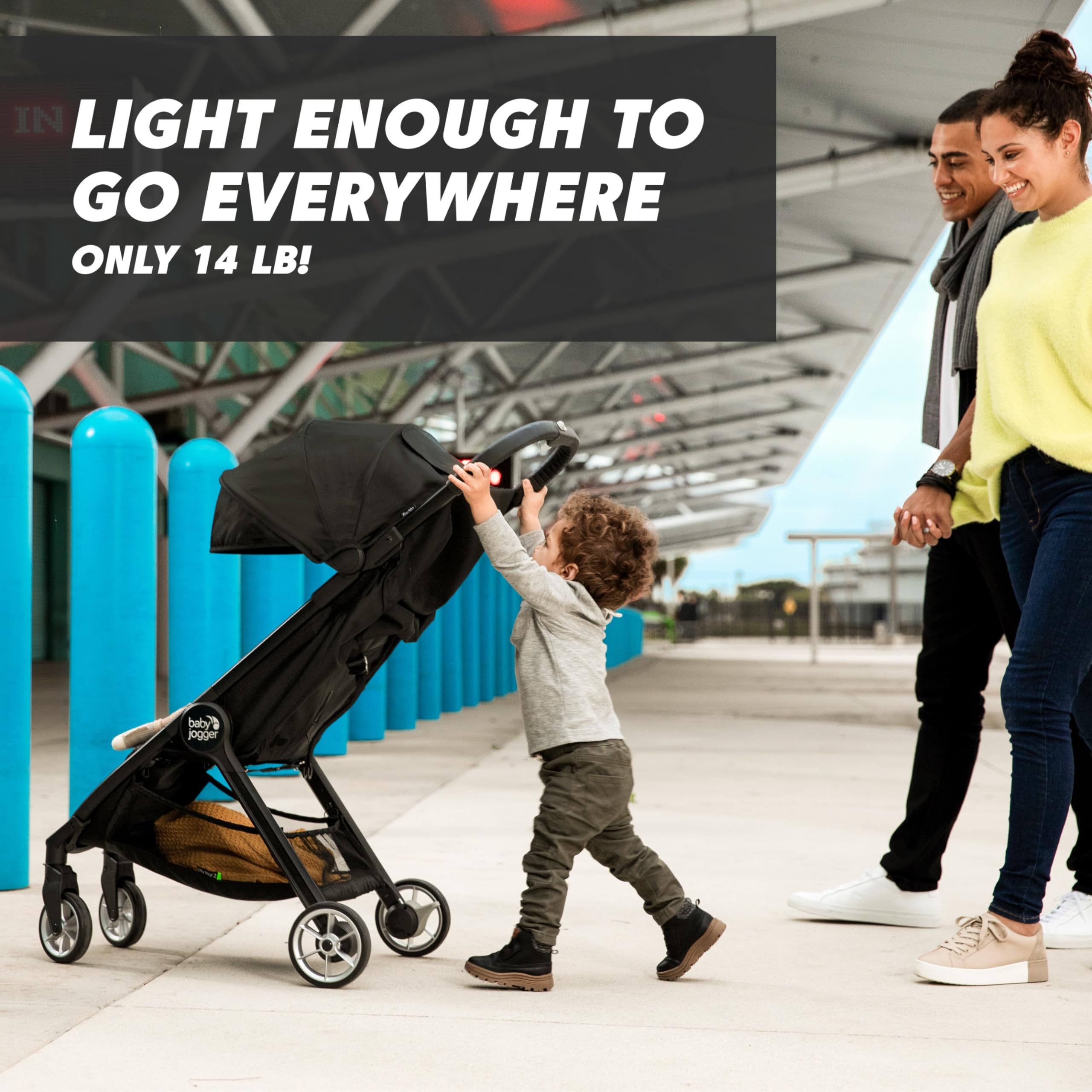 Baby Jogger City Tour 2 peekaboo window helps you check baby easily.