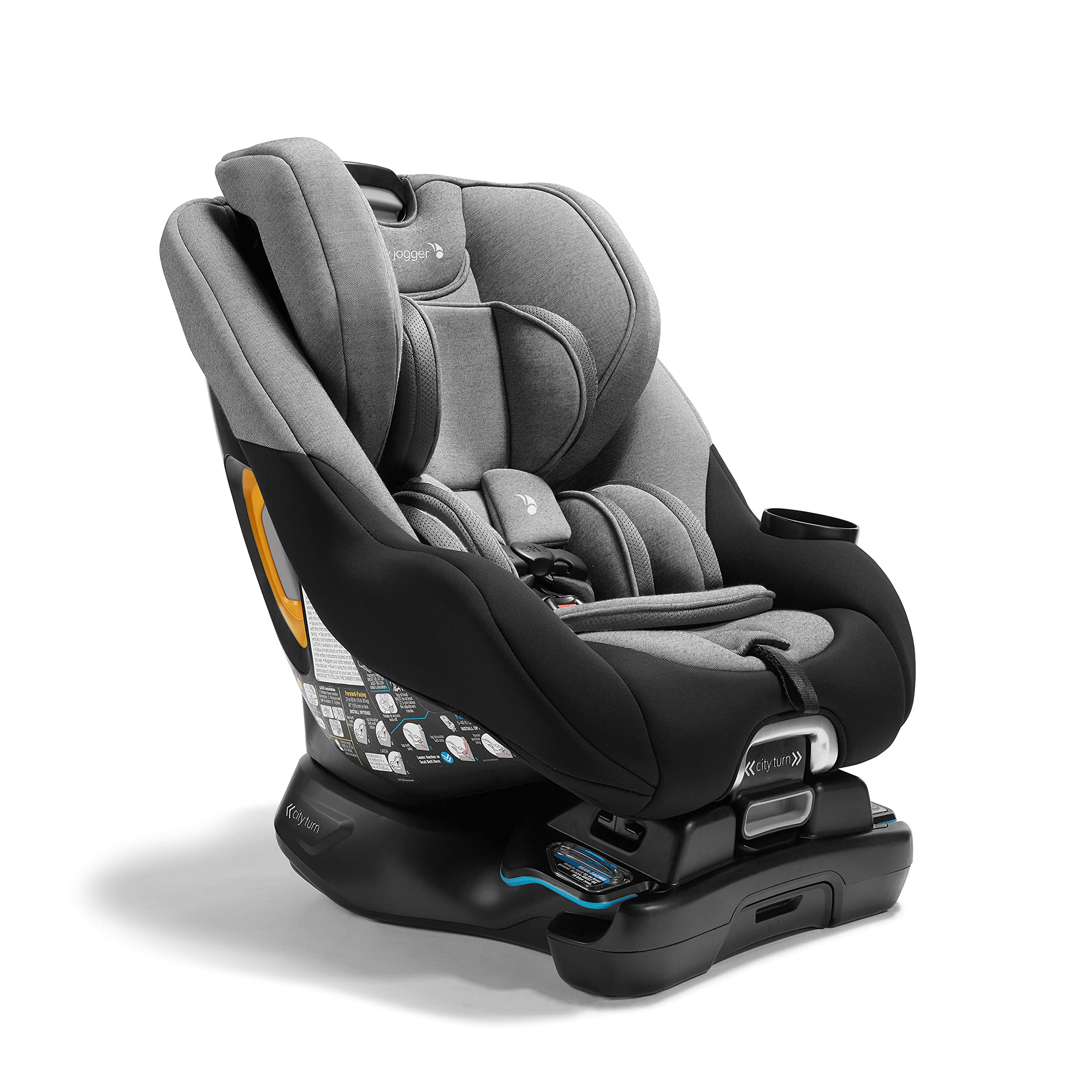 Baby Jogger City Turn 180-degree rotation for easier buckling and seating