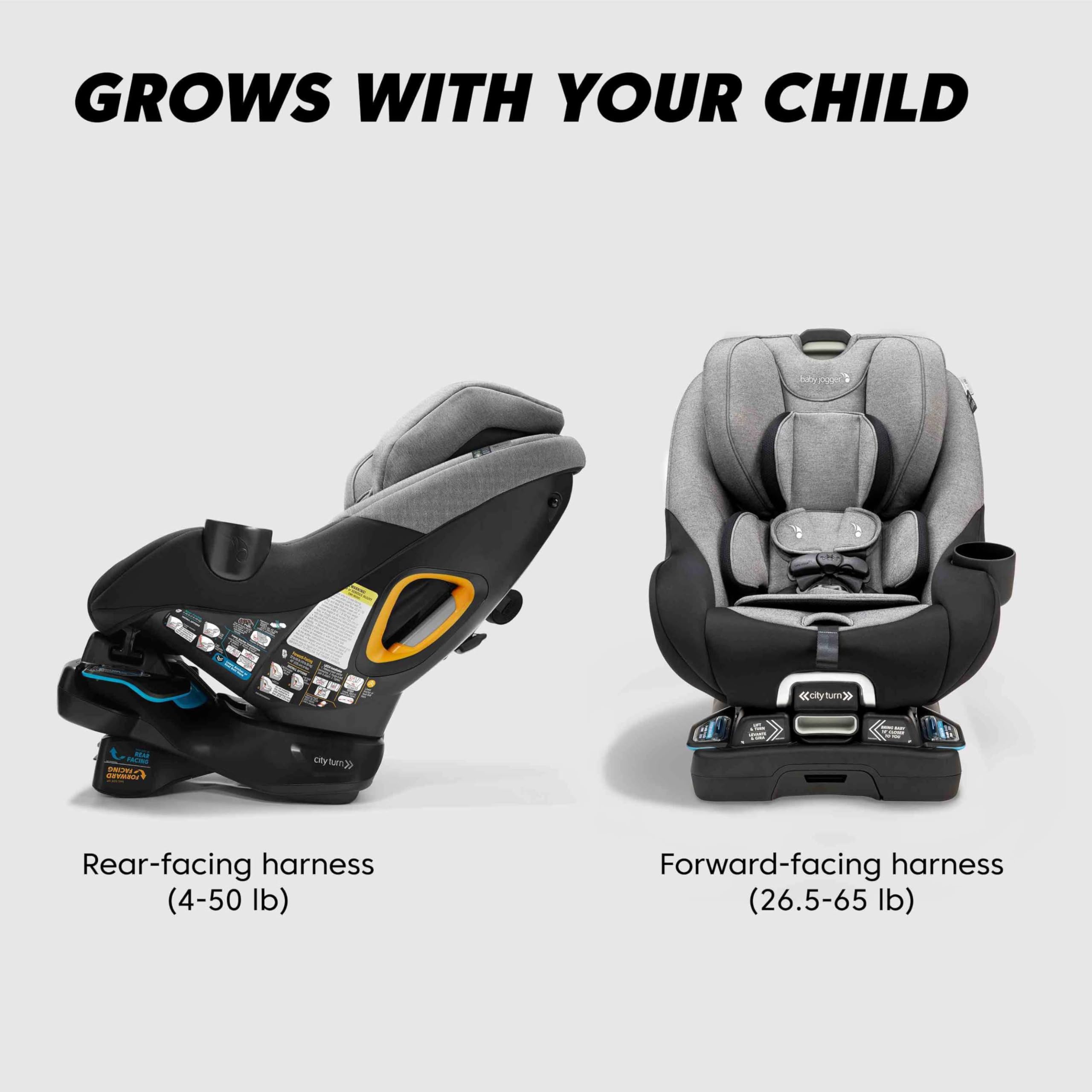 Baby Jogger City Turn RAPIDLOCK belt and LATCH simplify installation
