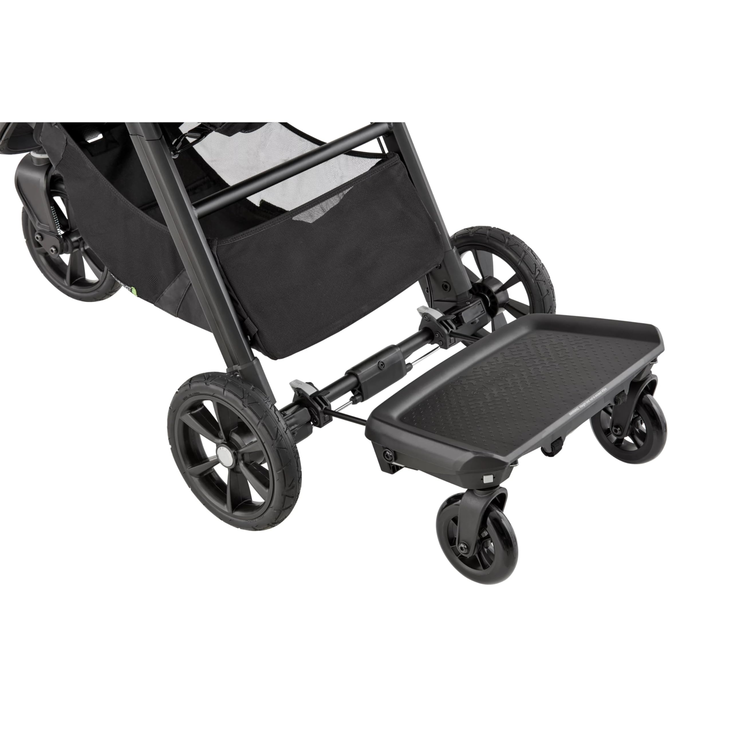 Baby Jogger Glider Board non-slip surface keeps child secure.
