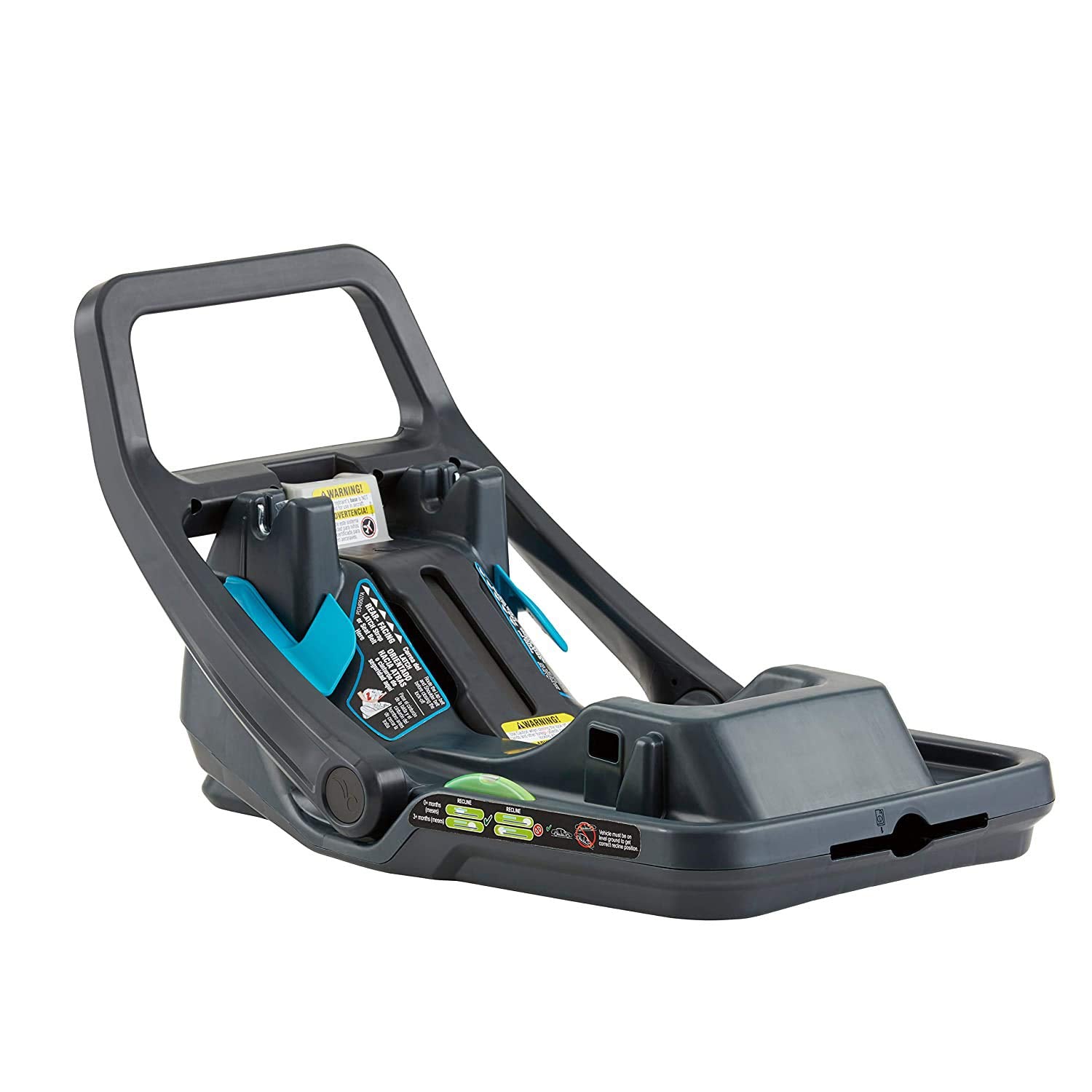 Baby Jogger RAPIDLOCK 4-position base shows adjustable recline for level install.