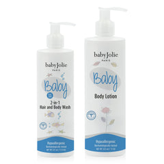 Baby Jolie baby bath bundle front packaging, gift-ready for new parents.