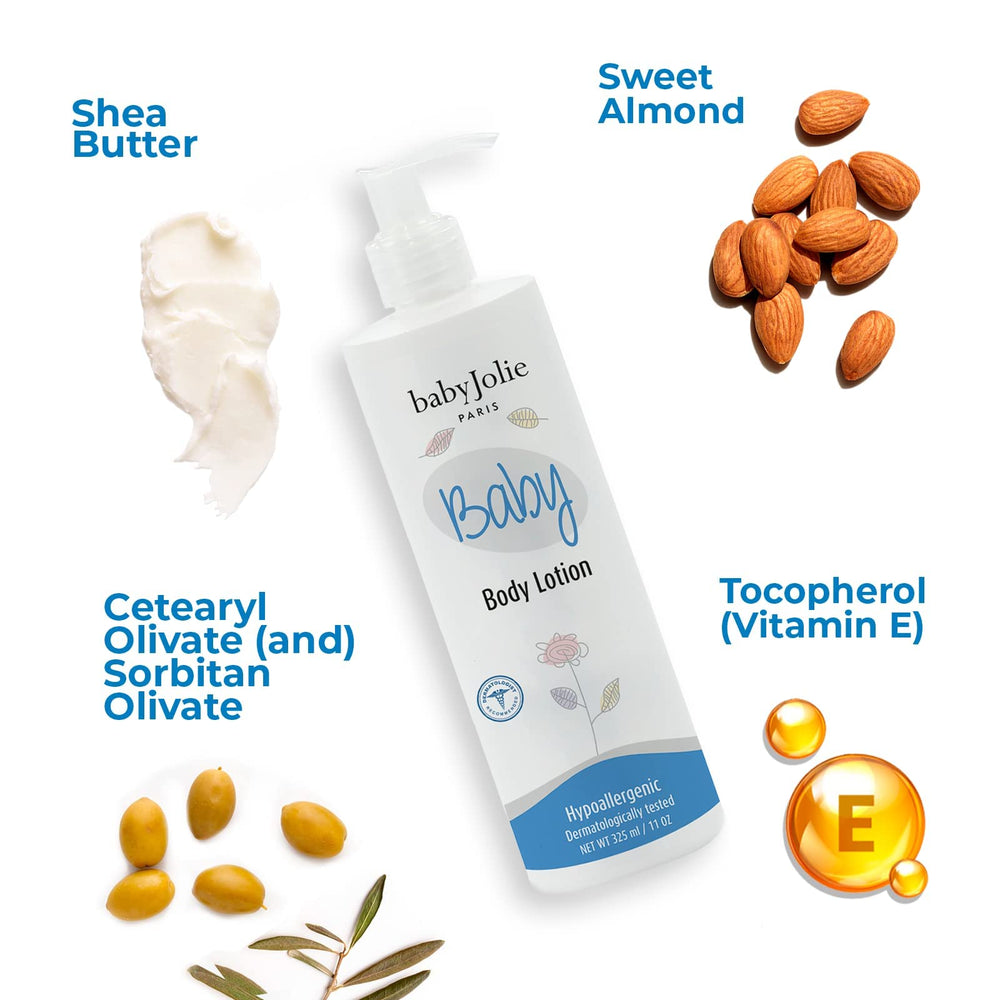 Baby Jolie hypoallergenic wash bottle signals safe option for sensitive skin.