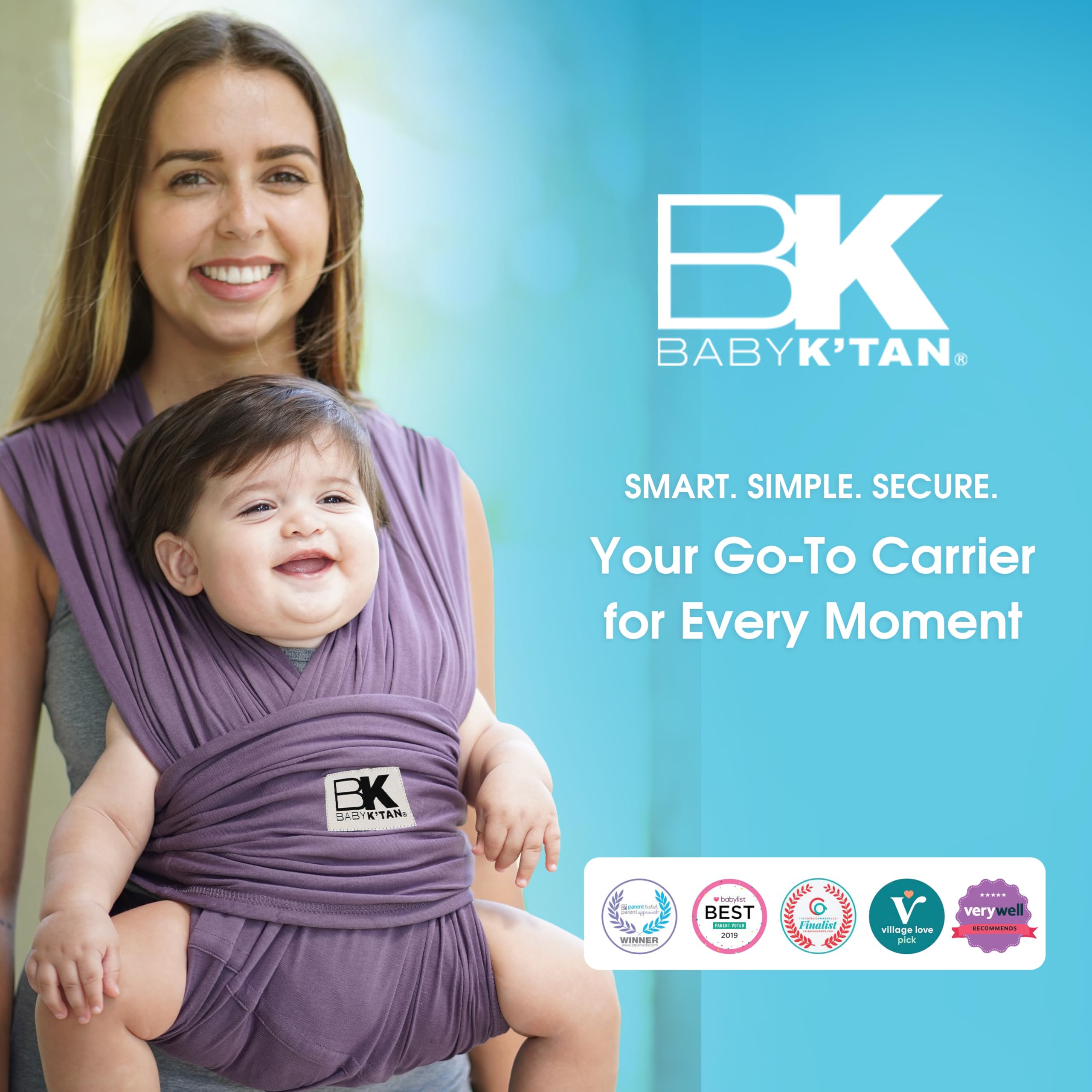 baby-k-tan calming bonding moment between parent and baby during wear
