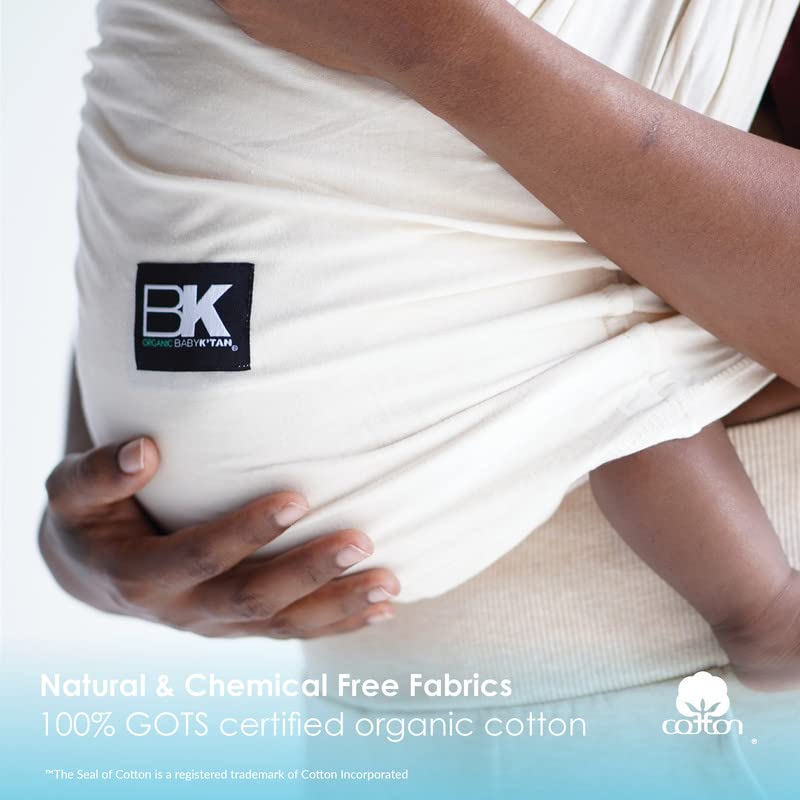 Baby K'tan hands-free babywearing on the go enables busy moments.