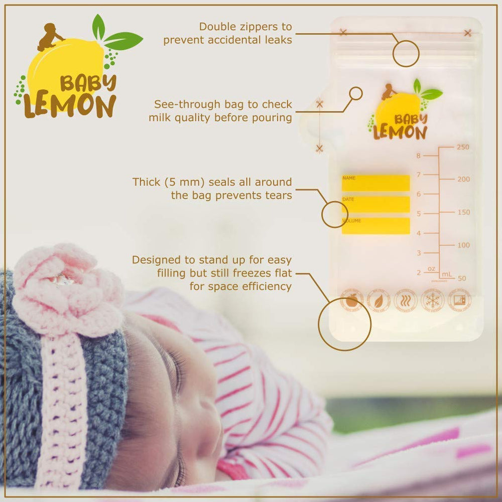 Baby Lemon hygienic pour spout ensures clean pouring.