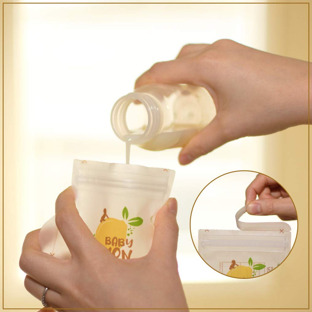 Baby Lemon matte write surface lets you date and label.