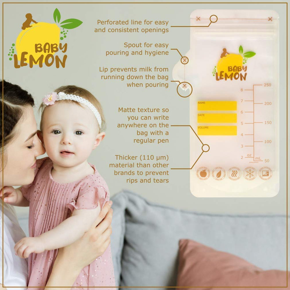 Baby Lemon pre-sterilized bags are ready to use.