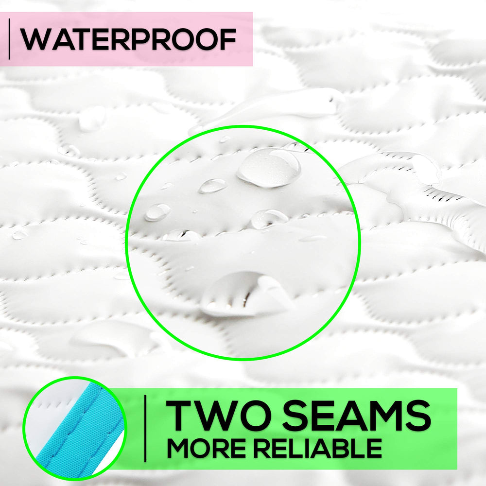 BABY LOOVI diaper changing mat seams highlight durable handmade craftsmanship.
