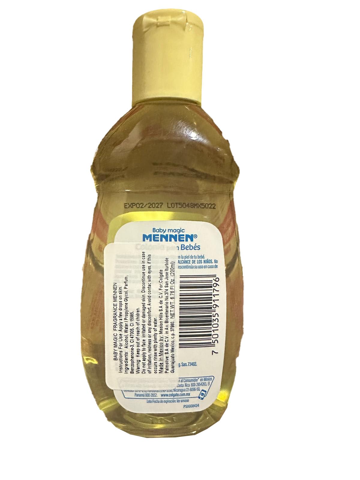 Baby Magic Mennen bottle back highlights trusted baby care for daily routine