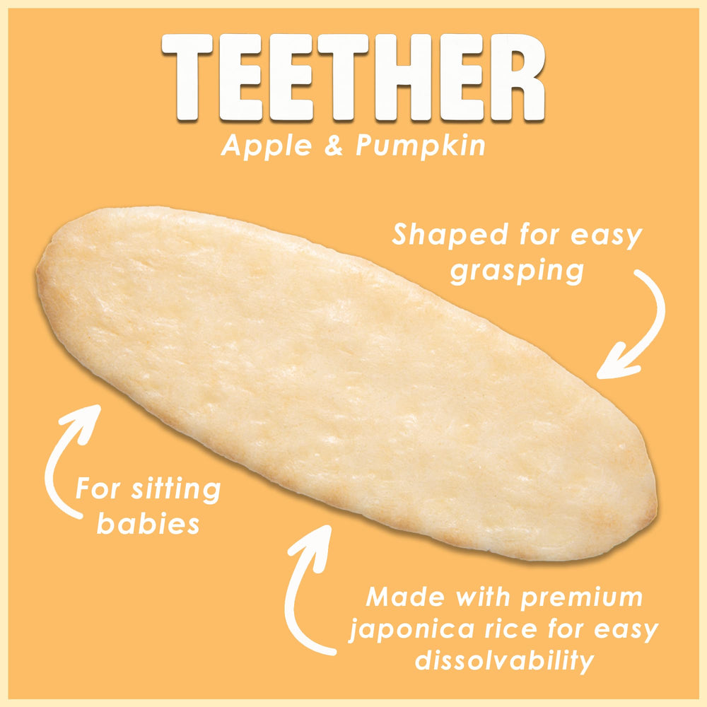 Baby Mum-Mum hot-kid rice rusks apple-pumpkin pack-size for easy storage