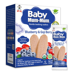 Baby Mum-Mum Hot-Kid rice rusks blueberry goji pack6 hero – convenient teething snack for on-the-go moms.