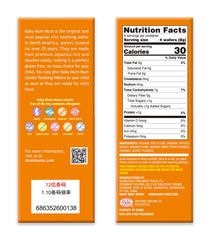 Baby Mum-Mum Hot-Kid Rice Rusks serving suggestion for travel and on-the-go snacks.