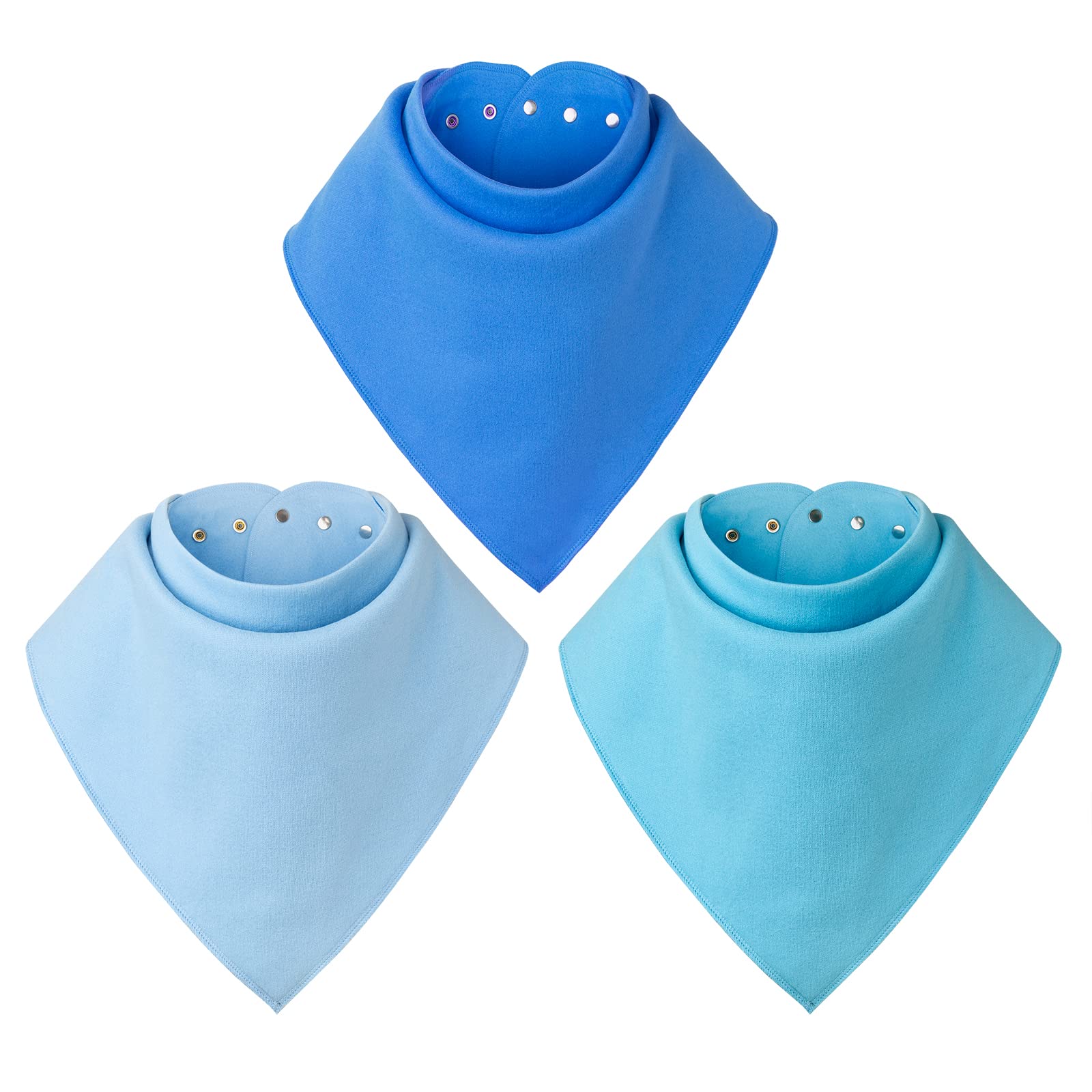 Baby Noah adult drool bib closeup shows soft cotton front for gentle daily moisture.