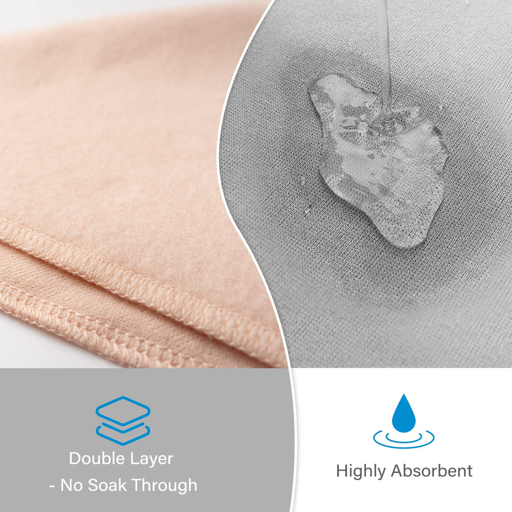 Baby Noah fabric close-up shows soft cotton front with micro-fleece backing for comfort.