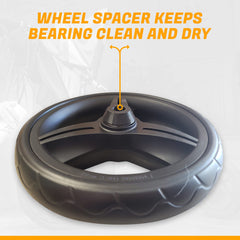 Baby Outlaw City Premier compatible front wheel promises longer life and reliability.