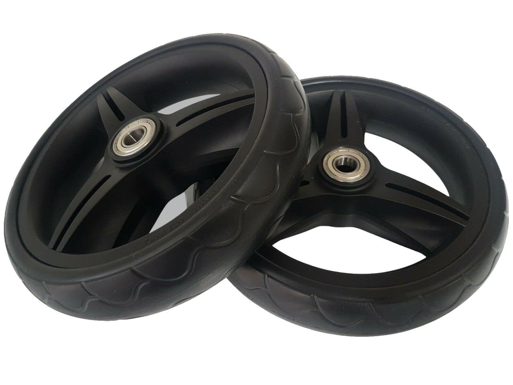 Baby Outlaw front wheel for City Select set improves ride quality on uneven sidewalks.