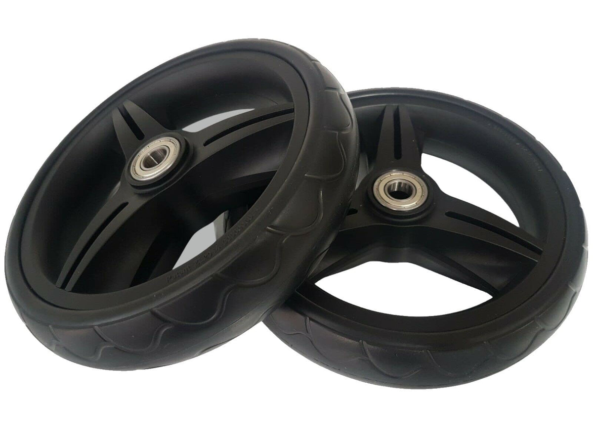 Baby Outlaw front wheel for City Select set improves ride quality on uneven sidewalks.