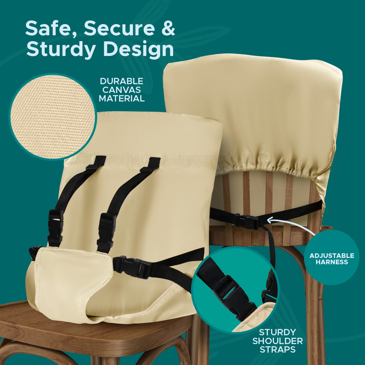 Baby Pick adjustable harness seats babies to toddlers for safer meals