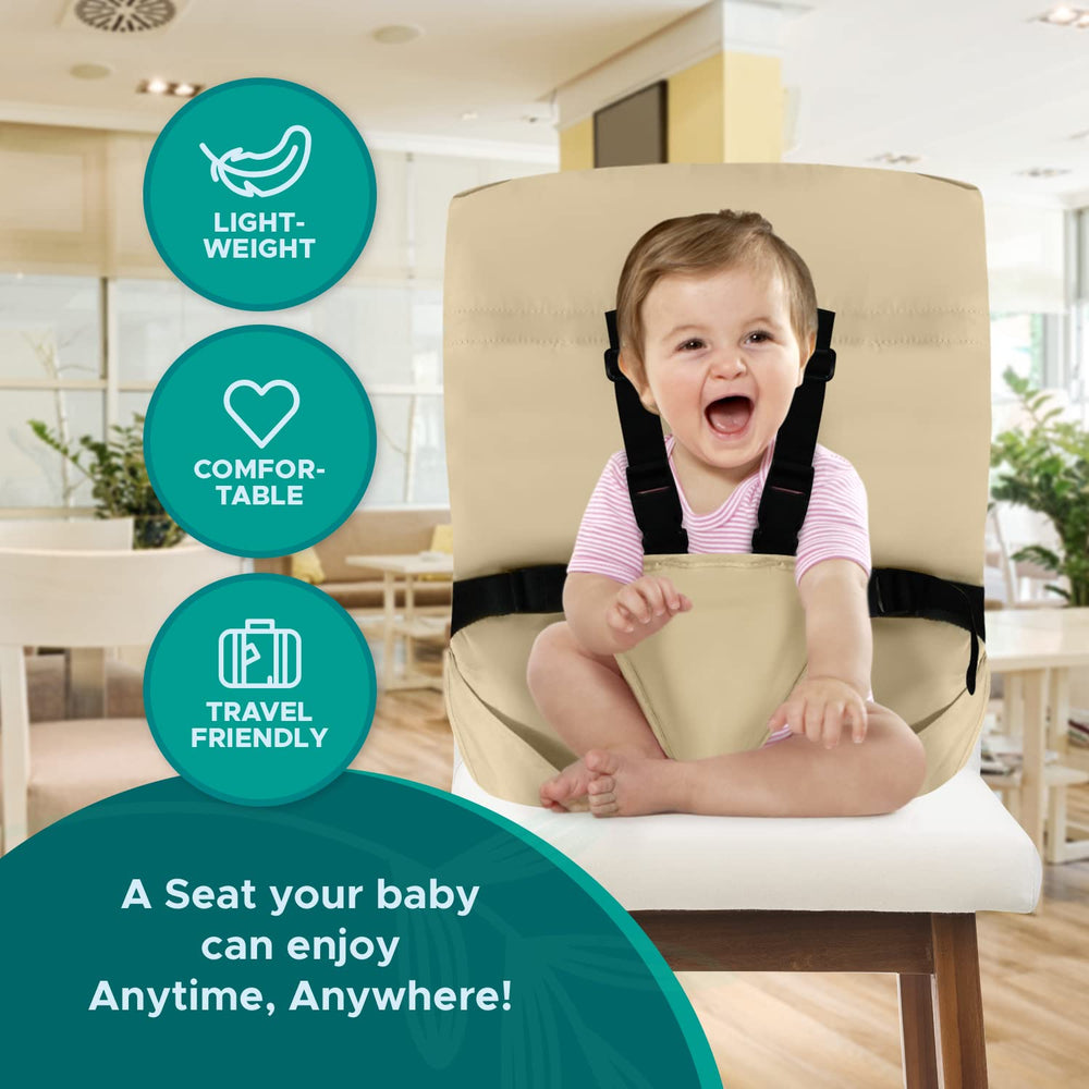 Baby Pick compact safety seat travel beige highlights portability