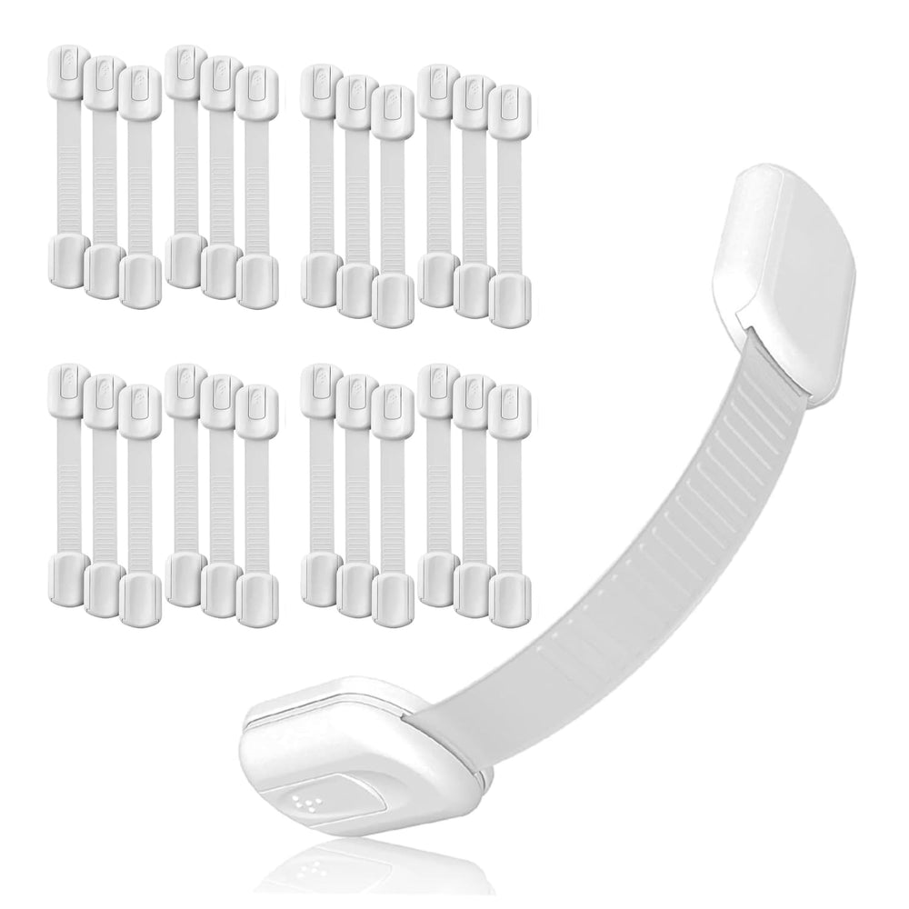 Baby Proof Me 3M adhesive safety strap for cabinets keeps curious hands away from hazards.