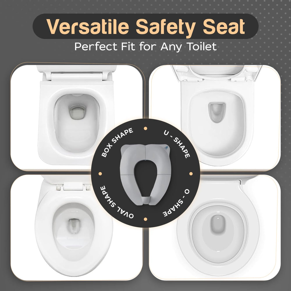 Baby Proof Me Essentials potty seat ABS-durable material withstands daily toddler use.