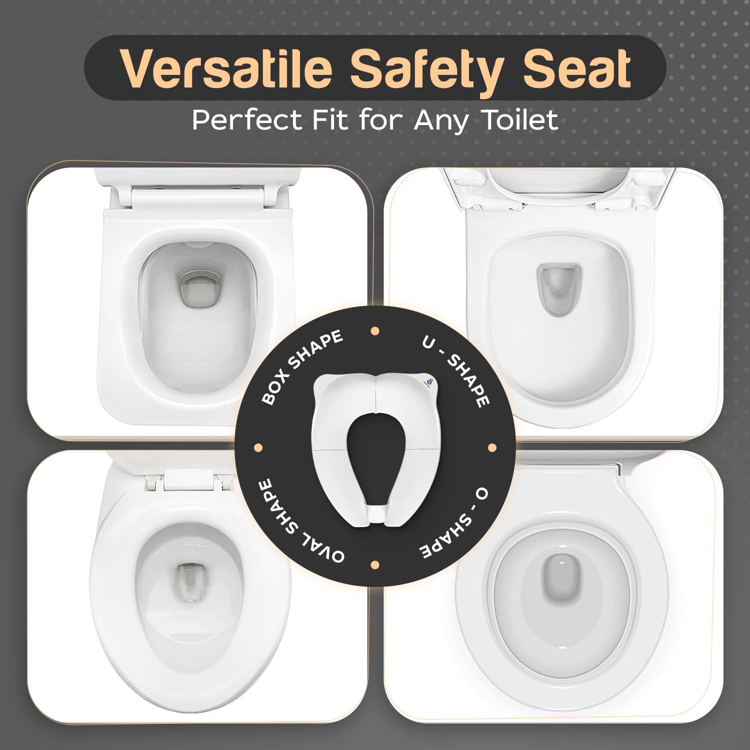 Baby Proof Me Essentials durable-abs-material-seat communicates rugged build and high weight support.