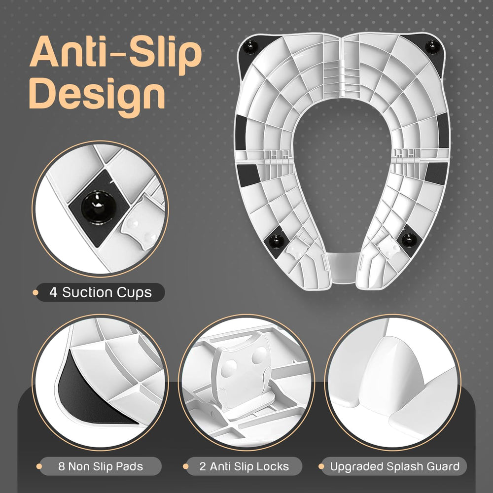 Baby Proof Me Essentials potty-seat-splash-guard highlights cleanup-friendly potty time.