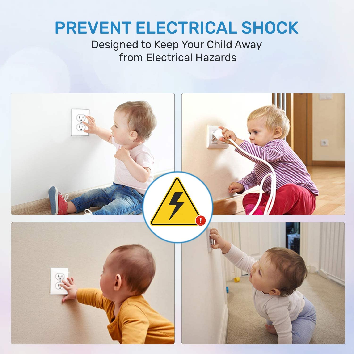Baby Proof Me modern clear design keeps your space looking neat.