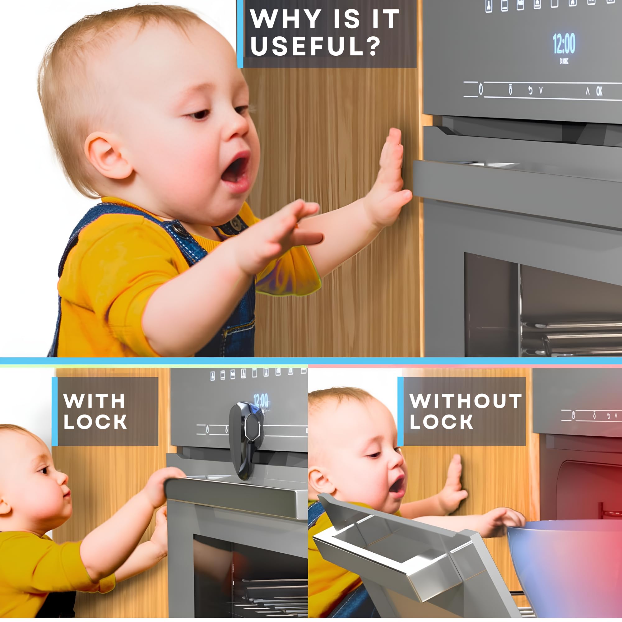 Baby Proof Me adhesive application demonstrates strong 3M VHB hold.