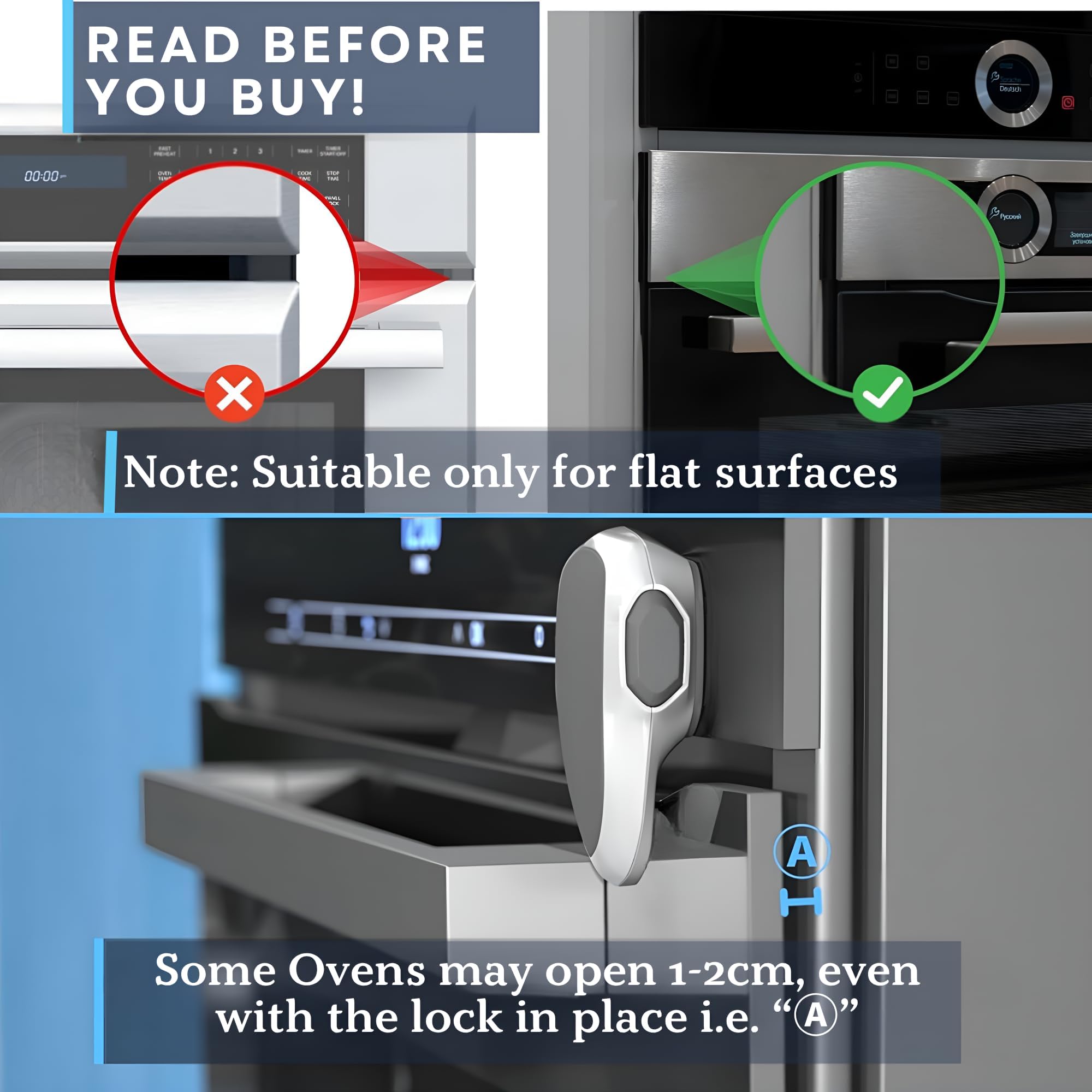 Baby Proof Me installation step shows quick peel-and-stick setup