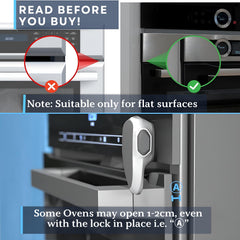 Baby Proof Me installation step shows quick peel-and-stick setup