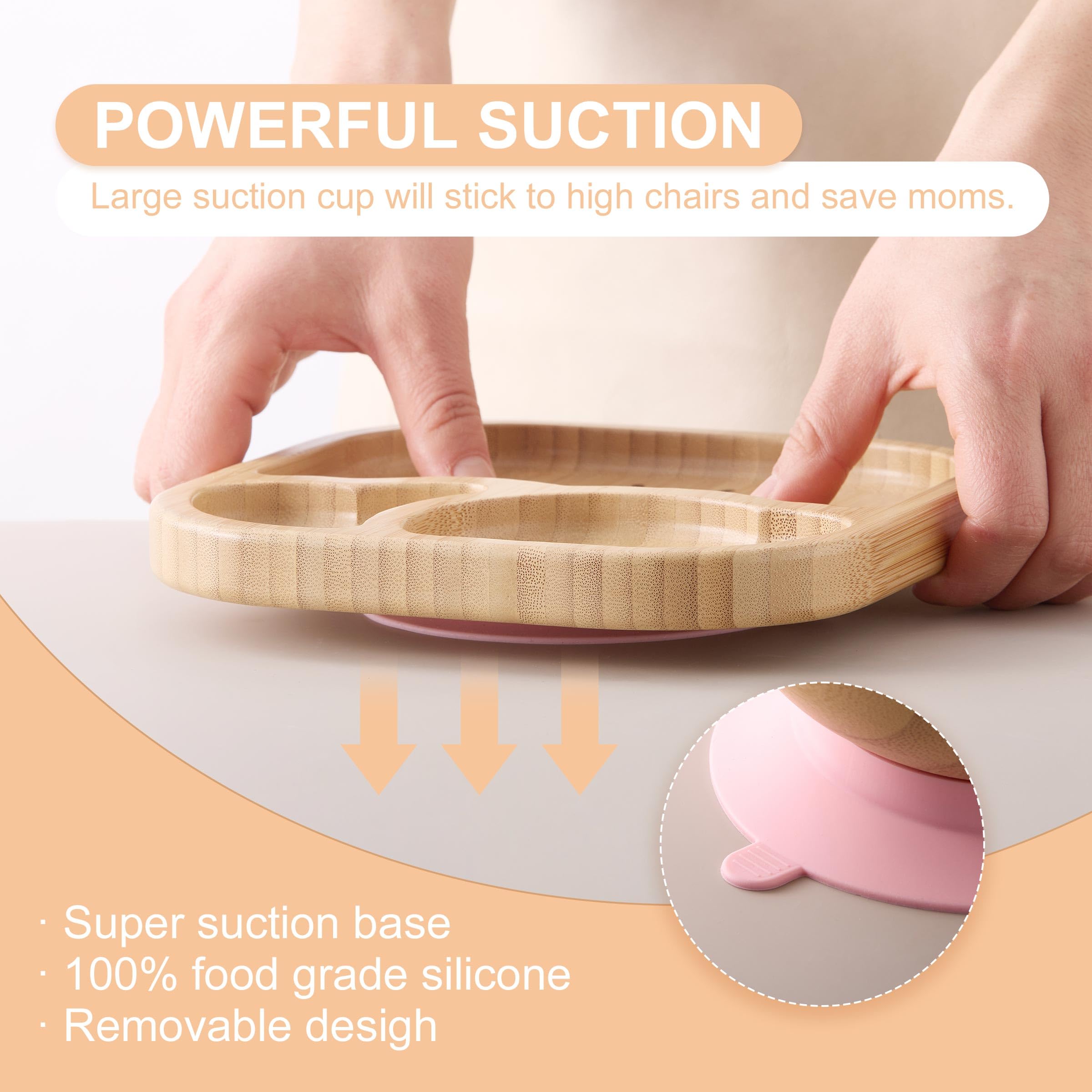 BABY REMEMBER silicone fork and spoon with wide tips soothe tender mouths