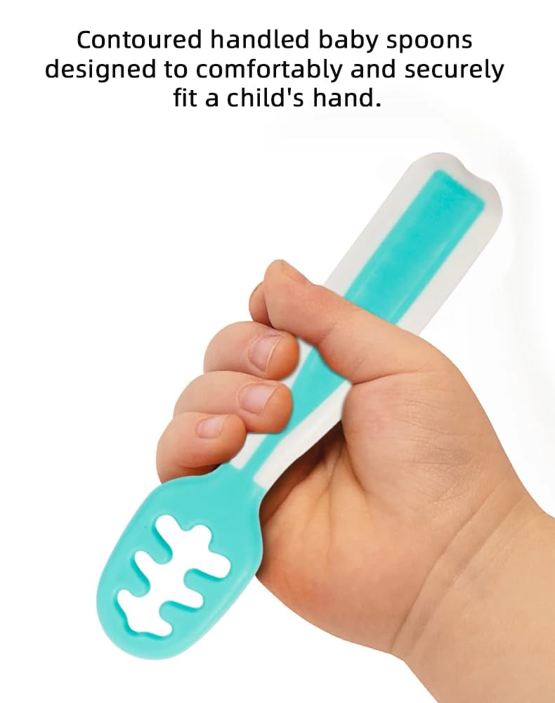 Baby Spoons open-channel spoon for easy soft-solid feeding