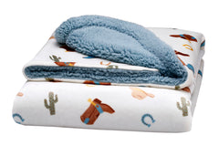Baby Starters silky-soft blanket close-up texture, gentle on baby's skin for tummy time.