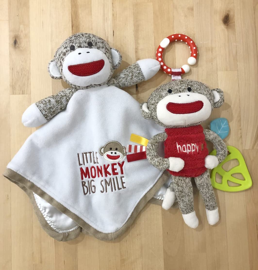 Baby Starters Snuggle Buddy rattle feature for engaging baby