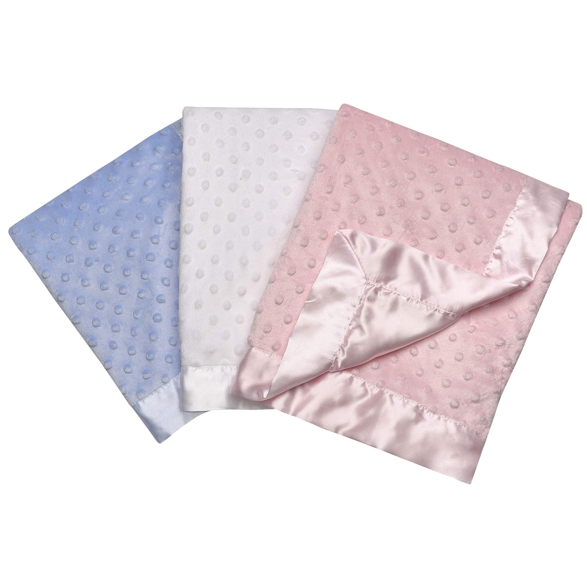 Baby Starters 30x40 inch blanket; generously sized for growing babies.